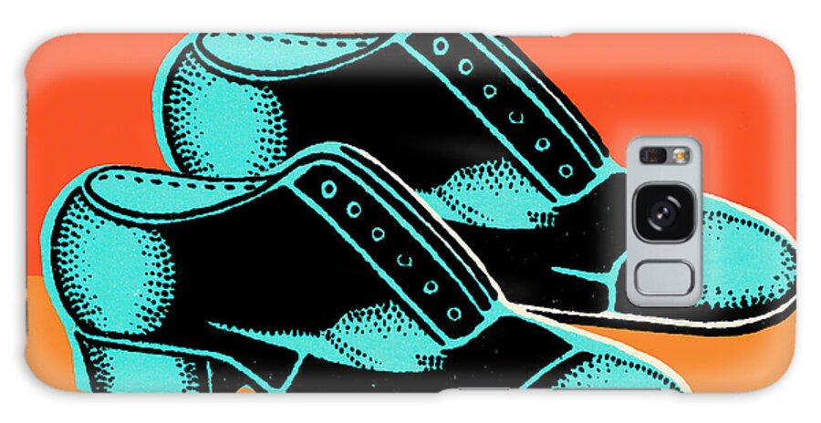 Accessories Galaxy Case featuring the drawing Men's shoe #5 by CSA Images