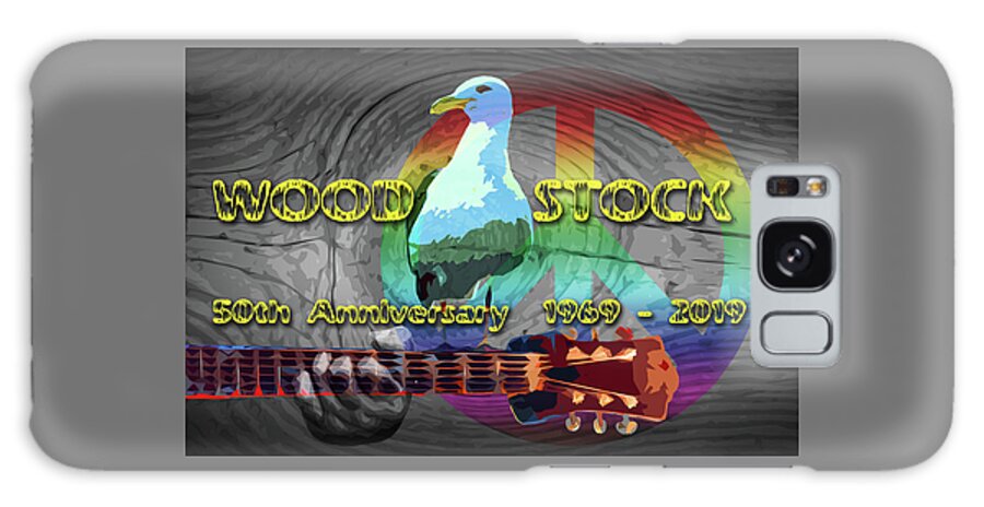 Woodstock Galaxy Case featuring the photograph 50th anniversary Woodstock Music Festival by Randall Nyhof