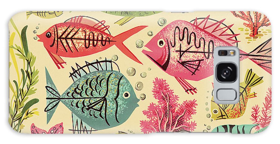 Animal Galaxy Case featuring the drawing Fish #56 by CSA Images