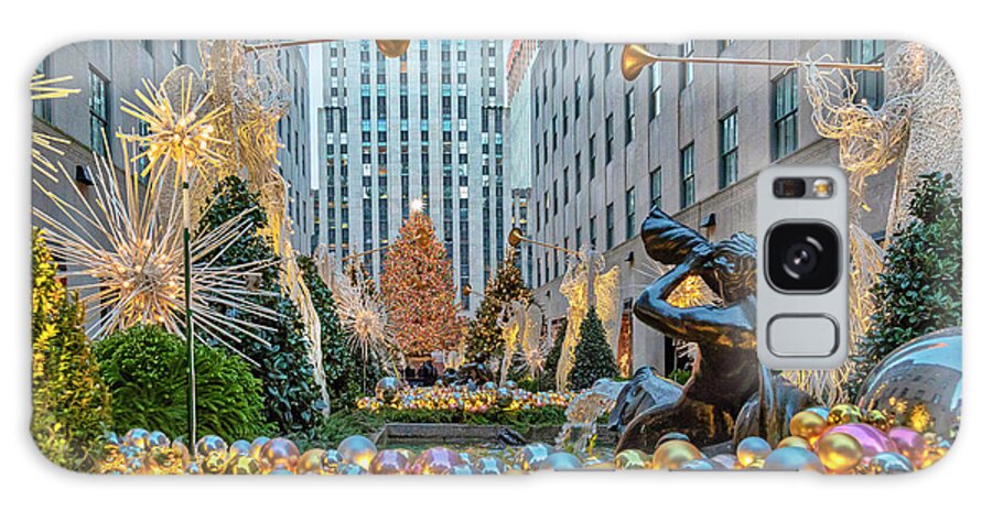 Estock Galaxy Case featuring the digital art Ornaments, Rockefeller Center Nyc #6 by Lumiere