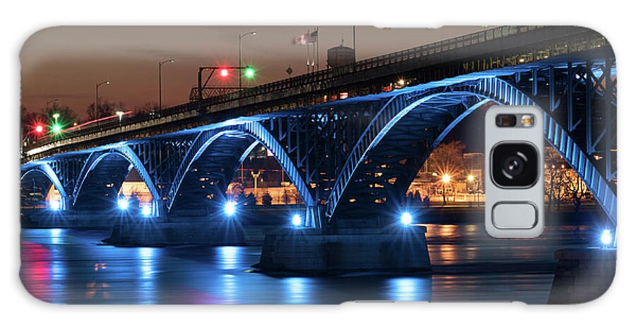 Outter Harbor Galaxy Case featuring the photograph Peace Bridge #6 by Dave Niedbala