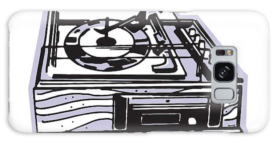 Album Galaxy Case featuring the drawing Record Player #6 by CSA Images