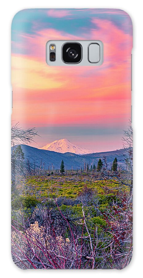 America Galaxy Case featuring the photograph 60 Miles to Mount Shasta by ProPeak Photography