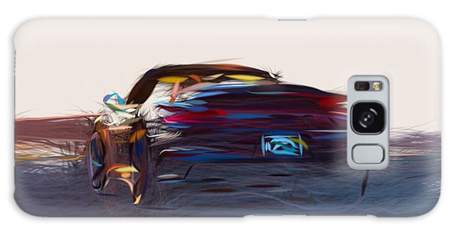 Porsche Galaxy Case featuring the digital art Porsche 911 Turbo S Drawing #8 by CarsToon Concept