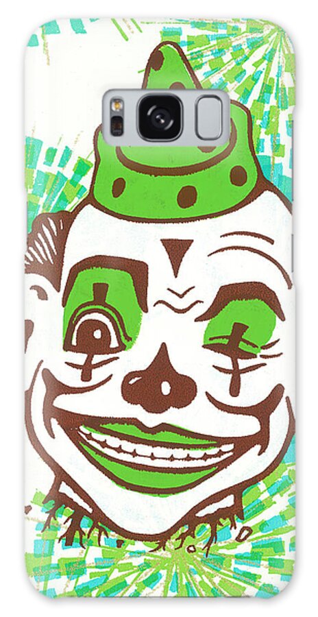 Accessories Galaxy Case featuring the drawing Clown #73 by CSA Images