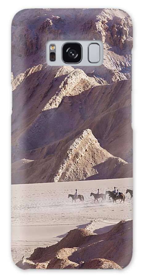 Tourists Horse Trekking Galaxy Case featuring the photograph 794-448 by Robert Harding Picture Library