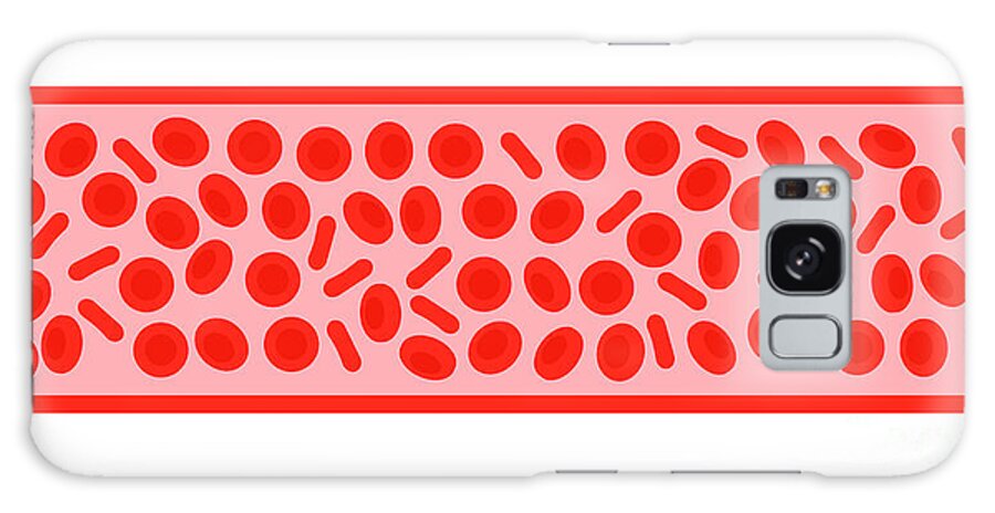 Red Galaxy Case featuring the photograph Erythrocytes #8 by Pikovit / Science Photo Library