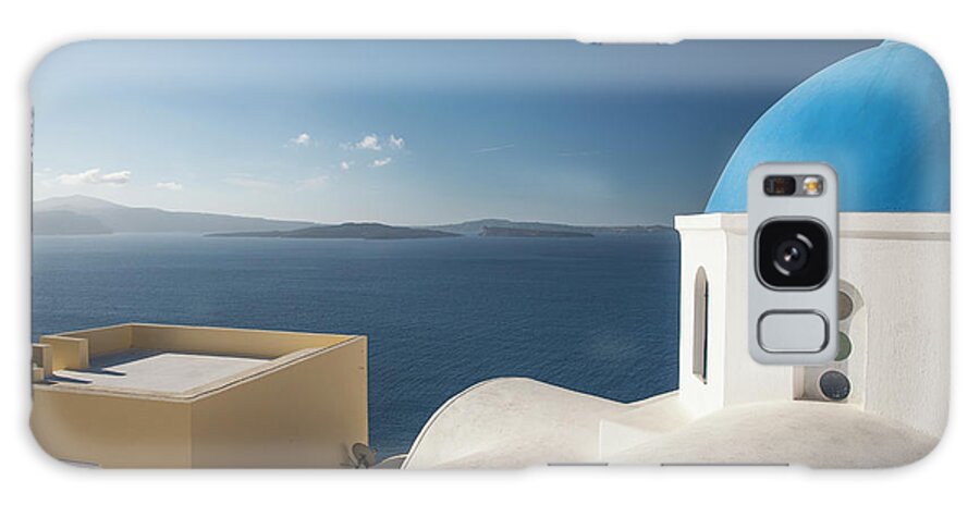 Tranquility Galaxy Case featuring the photograph Santorini Greece #8 by Neil Emmerson