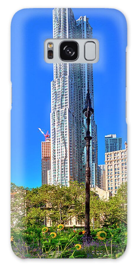 Estock Galaxy Case featuring the digital art 8 Spruce St Bldg, Gehry Design, Nyc by Lumiere