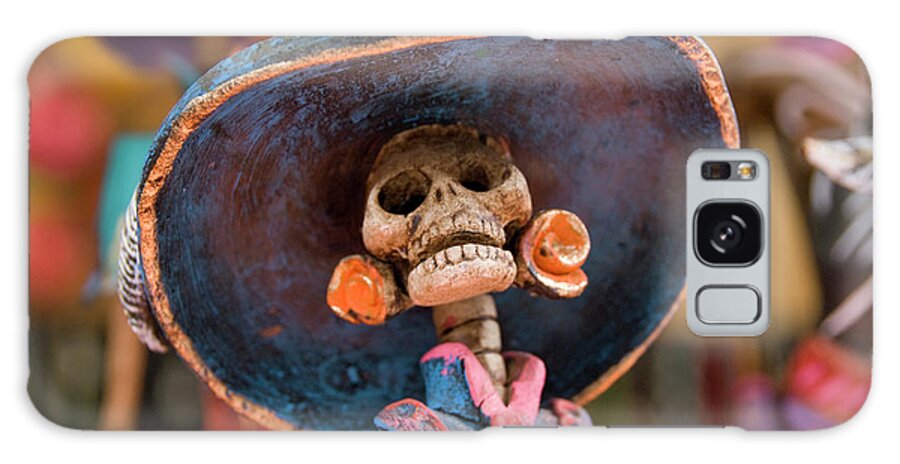 Detail Of Figurines On Sale For The Day Of The Dead Celebration Galaxy Case featuring the photograph 801-123 by Robert Harding Picture Library