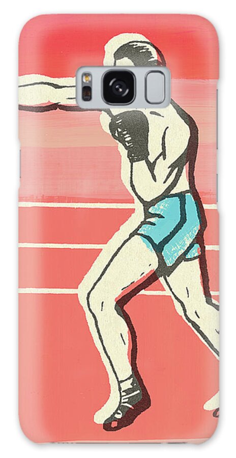 Adult Galaxy Case featuring the drawing Boxer #9 by CSA Images