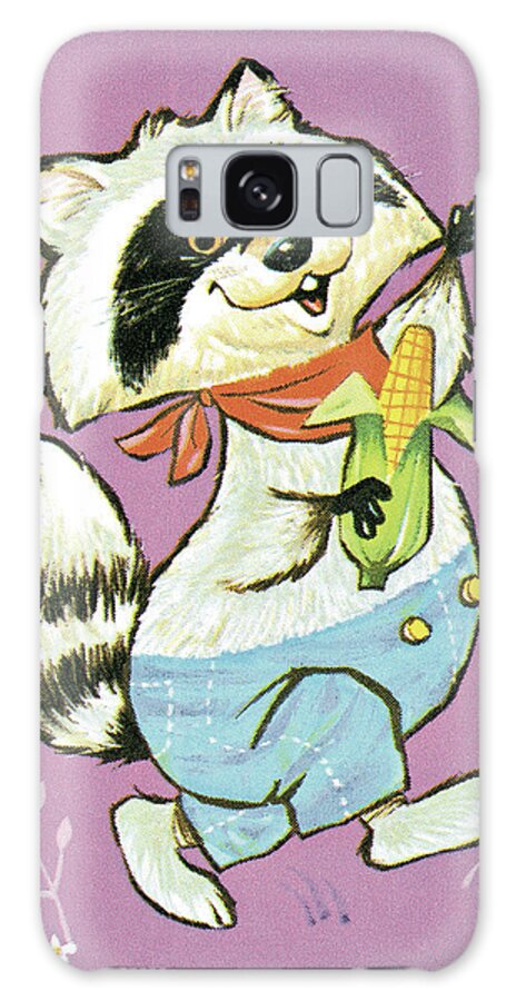 Animal Galaxy Case featuring the drawing Raccoon #9 by CSA Images