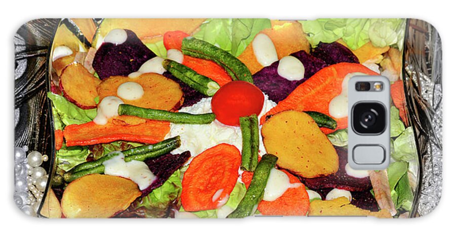 Salad Galaxy Case featuring the photograph A Bowl Of Salad by Constance Lowery