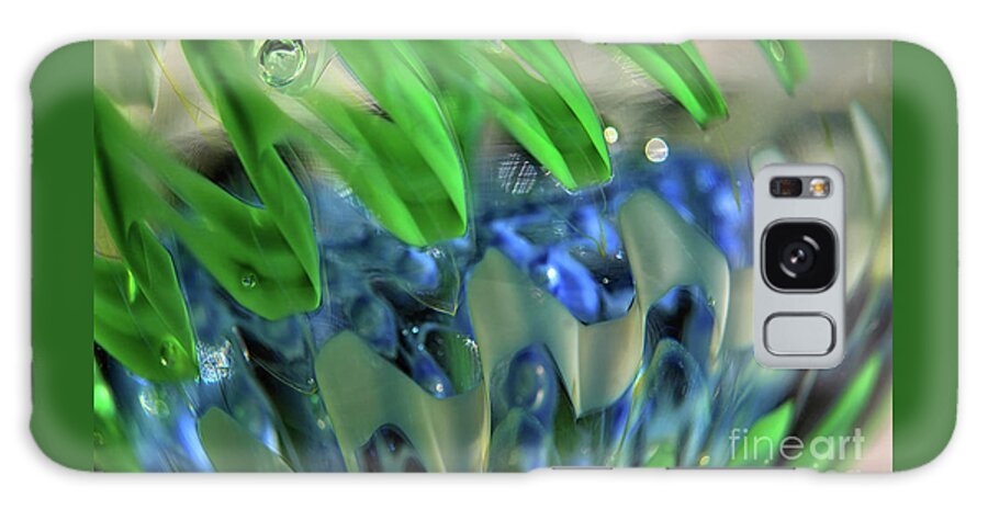 Glass Galaxy Case featuring the photograph A Bubble in Beauty Abstract by Karen Adams