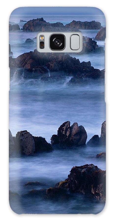 Scenics Galaxy Case featuring the photograph A Four Minute Time Exposure Of Ocean by Mint Images - Art Wolfe