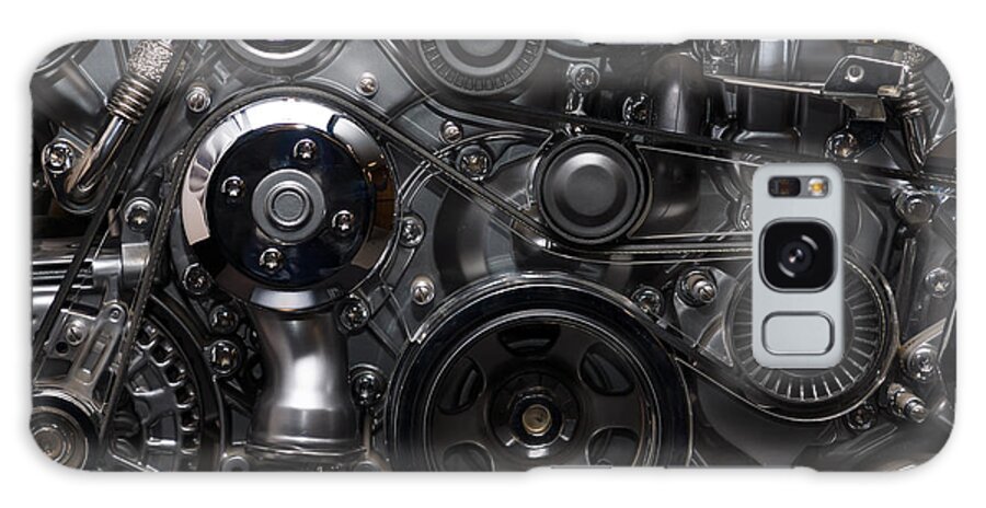 Complexity Galaxy Case featuring the photograph A Fragment Of The Engine by Sergey Kohl