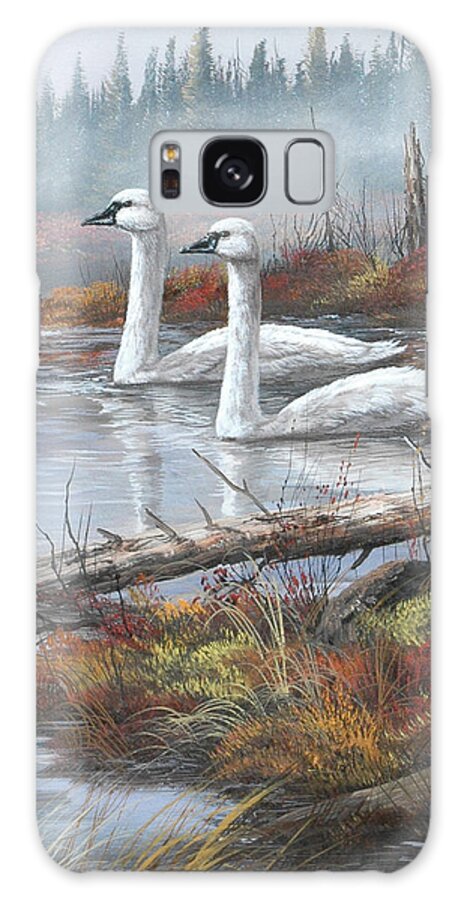 Wildlife Galaxy Case featuring the painting A Quiet Passby by Trevor V. Swanson