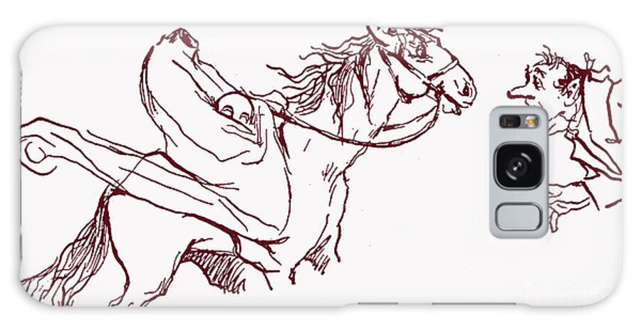 The Legend Galaxy Case featuring the painting A Scene From The Legend Of Sleepy Hollow by Frances Brundage