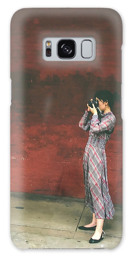 Woman Galaxy Case featuring the photograph A Womans Point of View by Jim Cook