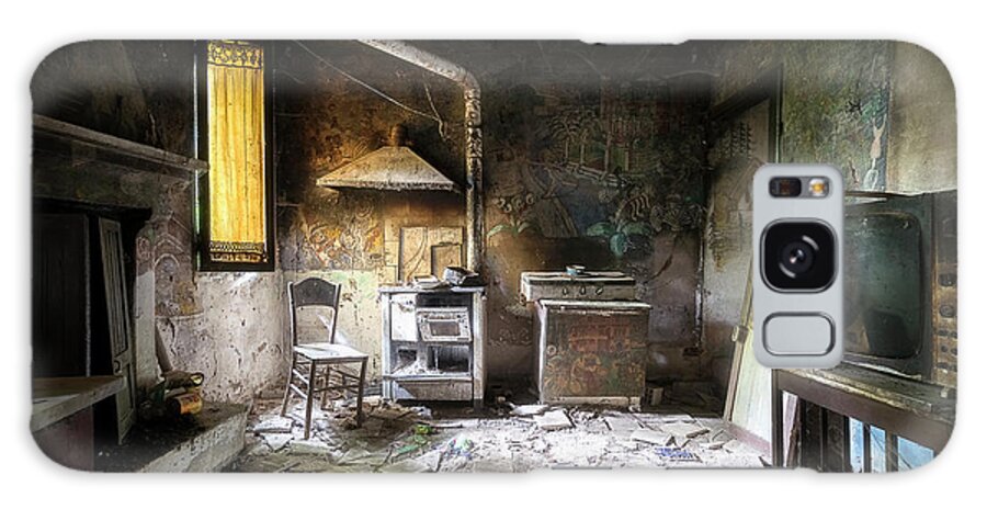 Urban Galaxy Case featuring the photograph Abandoned Kitchen of an Artist by Roman Robroek