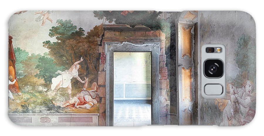 Urban Galaxy Case featuring the photograph Abandoned Palace with Fresco by Roman Robroek