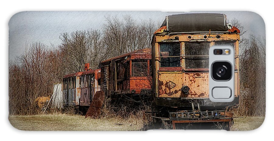 Train Galaxy Case featuring the photograph Abandoned Train by Tom Mc Nemar