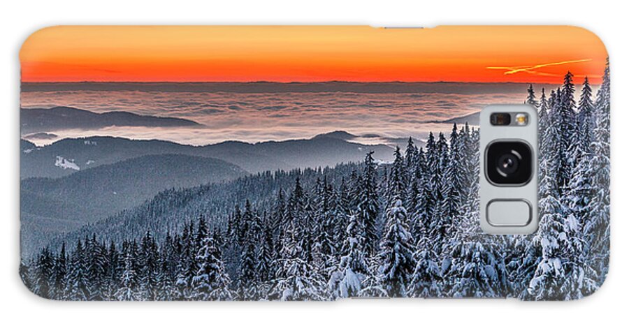 Bulgaria Galaxy Case featuring the photograph Above Ocean Of Clouds by Evgeni Dinev