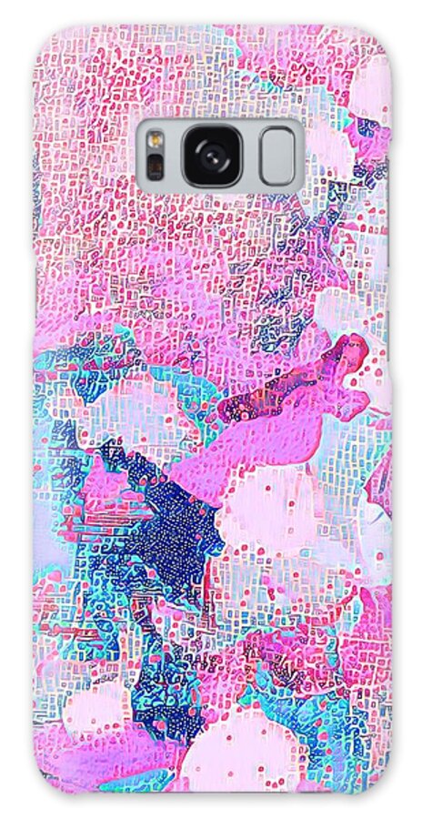 Color Galaxy Case featuring the mixed media Abstract 18 by Vanessa Katz