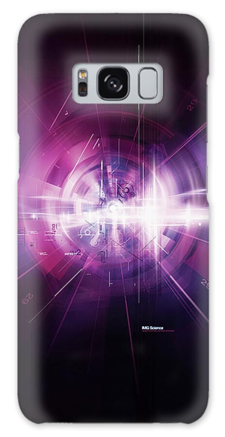 Purple Galaxy Case featuring the digital art Abstract Digitally Generated Image by Digital Vision.