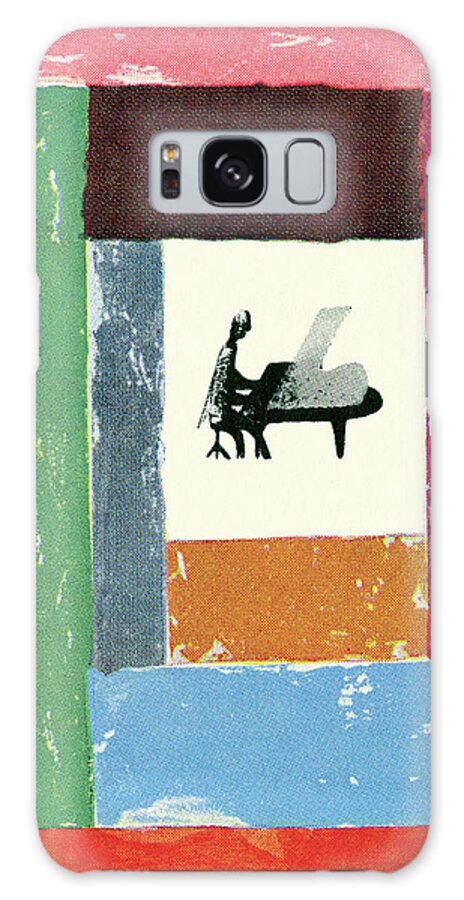 Abstract Galaxy Case featuring the drawing Abstract Pianist by CSA Images