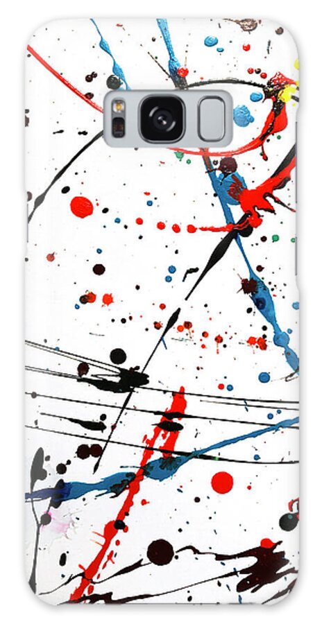 Abstract Galaxy Case featuring the photograph Abstract Pollock Look by Marilyn Hunt