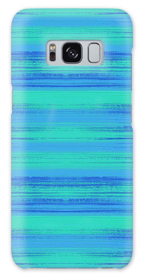Pattern Galaxy Case featuring the painting Abstract Vibrant Beach Background by Jen Montgomery