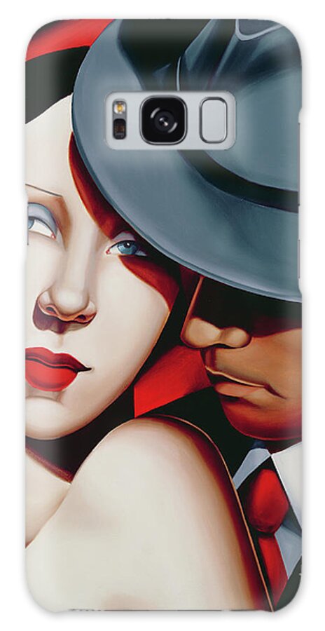 Relationship Galaxy Case featuring the painting Adam & Eve, Gangster Study by Catherine Abel