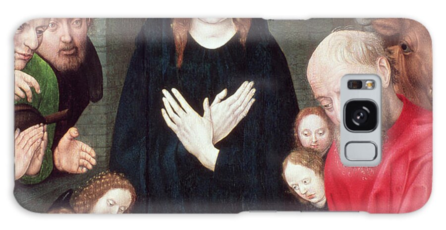 Baby Galaxy Case featuring the painting Adoration Of The Shepherds Tempera On Panel by Hugo Van Der Goes