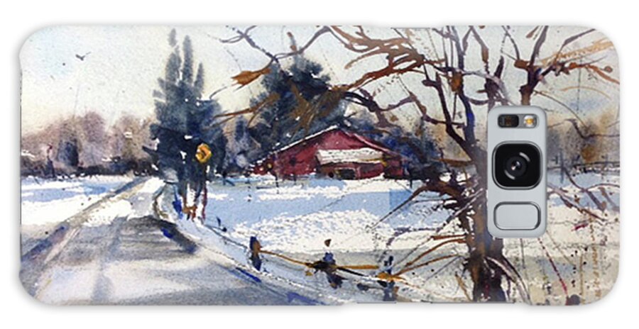 Winter Galaxy Case featuring the painting After the Snowfall by Judith Levins