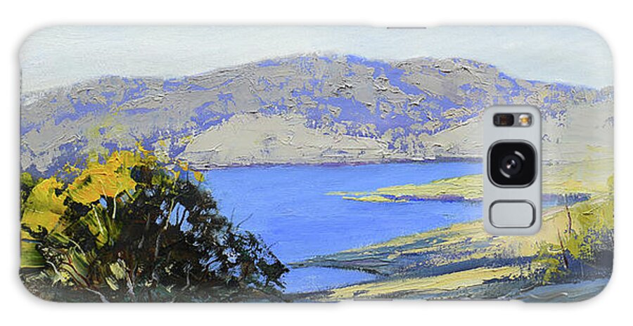Lake Lyell Galaxy Case featuring the painting Afternoon Light Lake Lyell by Graham Gercken