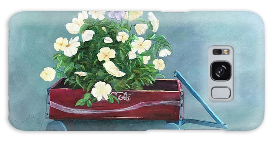 Flowers Galaxy Case featuring the painting Against All Odds II by Deborah Naves