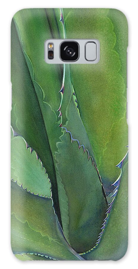 Agave Galaxy Case featuring the painting Agave Verde by Sandy Haight