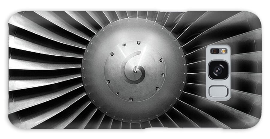 Engine Galaxy Case featuring the photograph Airliner Engine Fan by Kickers
