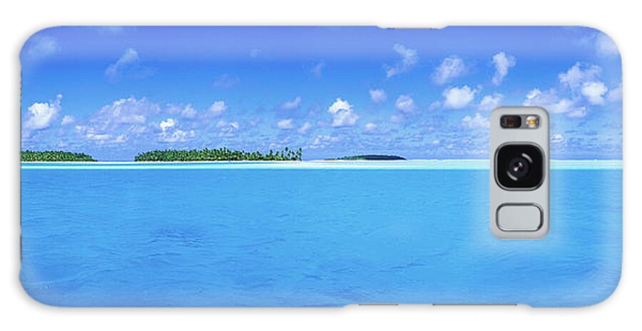 Panoramic Galaxy Case featuring the photograph Aitutaki Lagoon by Holger Leue