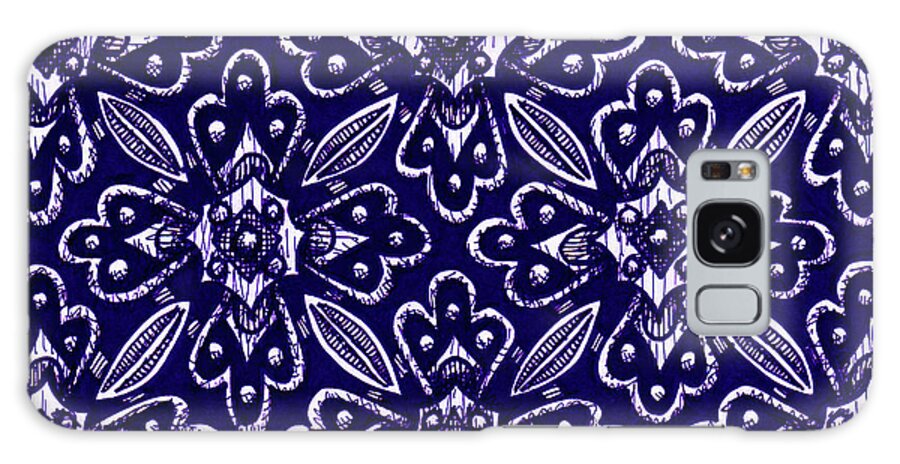 Boho Galaxy Case featuring the drawing Alien Bloom 29 by Amy E Fraser