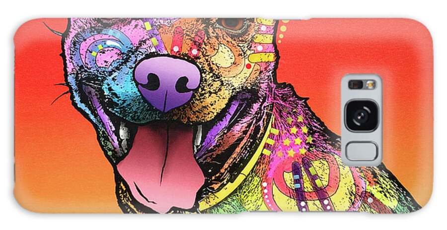 All Smiles Galaxy Case featuring the mixed media All Smiles by Dean Russo