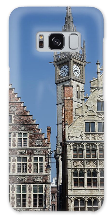 Graslei Galaxy Case featuring the photograph Along the Graslei in Ghent Belgium by Patricia Caron