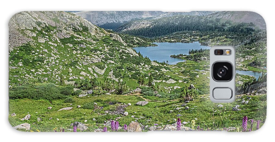 Alpine Galaxy Case featuring the photograph Alpine Lake in Bloom by Melissa Lipton