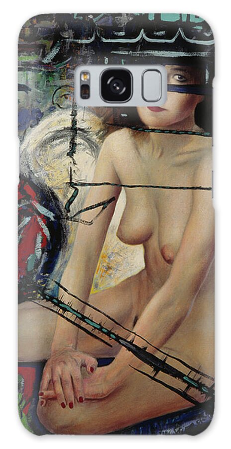 Fusionism Galaxy Case featuring the painting Angelique by Hans Egil Saele