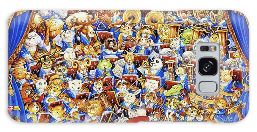 Animal Orchestra Galaxy Case featuring the painting Animal Orchestra by Bill Bell
