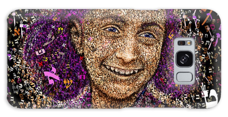 Anne Frank Galaxy Case featuring the painting Anne Frank by Yom Tov Blumenthal