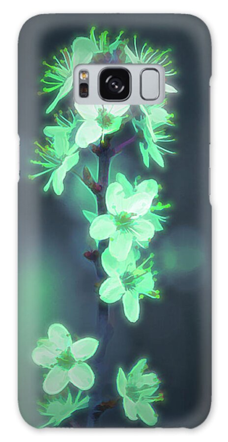 Alien Galaxy S8 Case featuring the photograph Another World - Glowing Flowers by Scott Lyons