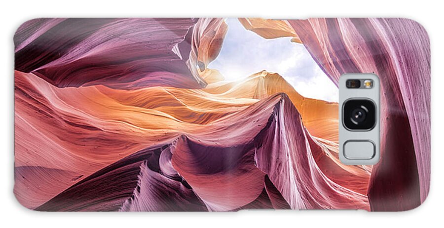 Antelope Canyon 2 Color Galaxy Case featuring the photograph Antelope Canyon 2 Color by Moises Levy