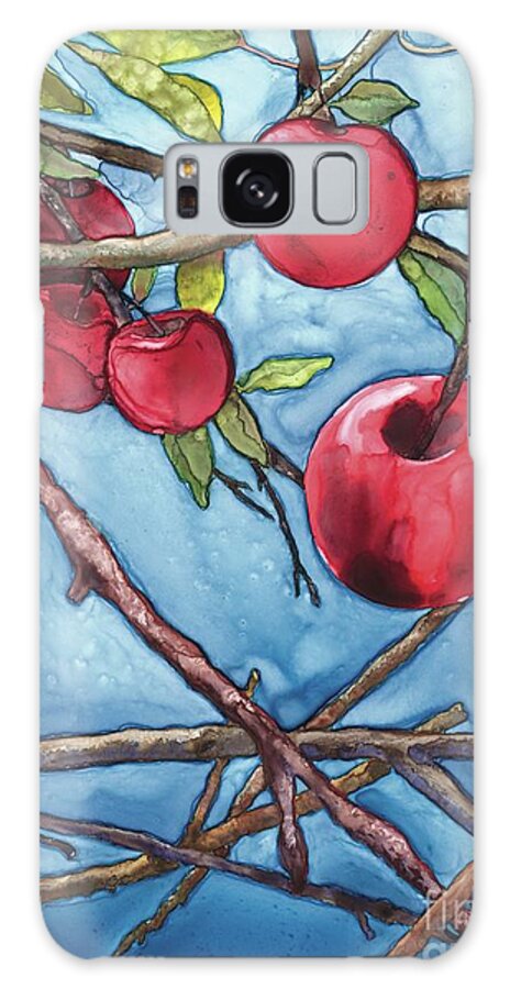Watercolor Galaxy Case featuring the painting Apple Harvest by Amy Stielstra